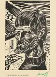 Harry Kernoff, Wicklow Labourer, woodcut