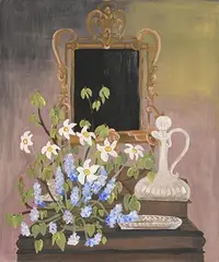 Monika Murray, Spring Flowers, oil on board