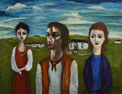Patricia O'Neill, The Islanders, oil on board