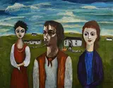 Patricia O'Neill, The Islanders, oil on board