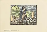 The Ballad Singer by Jack Butler Yeats, hand-coloured cuala press print, sold Jan 2020
