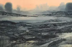 J.J. Macken, Evening Glow, watercolour