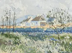 John Kearns, The Homestead, oil on canvas board