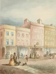 Phyllis A. Arnold, Corner of Bridge Street and High Street, Belfast, watercolour