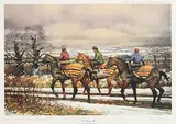 Peter Curling, Well Rugged Up, limited edition print - numbered 102 from an edition of 205