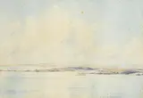 Helen S. Pennefather, Heat Haze, Tralee Bay, watercolour