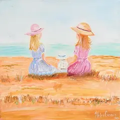 Helen Cremin, Day at the Beach, 2014, oil on canvas