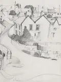 20th Century Irish School, Village Scene