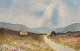 20th Century Irish School, Cottage in Peat Bog