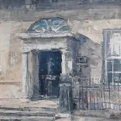 Aidan Bradley, House Merrion Square, 2007, oil on board