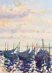 Arthur K. Maderson, Venice, oil on board