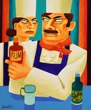 The Merry Chef by Graham Knuttel, oil on canvas, sold Jan 2020