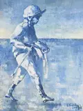 Peter Curling, After the Weigh In, oil on canvas