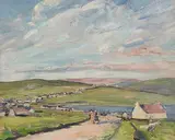 Eva Henrietta Hamilton, After the Rain, Connemara, oil on board
