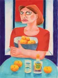 Graham Knuttel, Preparing Lunch, pastel