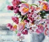 Mark O'Neill, Summer Floral II, 2019, oil on board