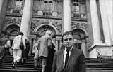 Francis Bacon, Tate Gallery, London by John Minihan, 1985, silver gelatin print - numbered artist's proof 6 from 6, sold Jan 2020