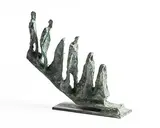 Emigrants by John Behan, bronze, sold Jan 2020