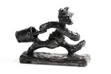 Patrick O'Reilly, Bear with Bucket, bronze - from an edition of 9