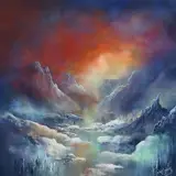 Philip Gray, Frozen Realm, pastel