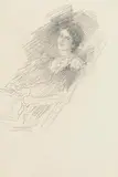 Portrait of a Lady by John Butler Yeats, pencil drawing, offered Jan 2020
