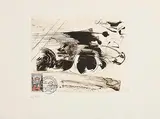 Salvador Dali Spanish, Arrival of the Tour de France at the Champs Elysees, limited edition etching - numbered 2 from an edition of 100