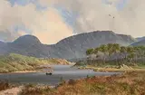 David Anthony Overend, Ballynahinch Lough, Near Recess, Connemara, oil on canvas