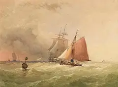 Thomas Sewell Robins, Approaching Altercation, watercolour