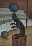 Eddie Mooney Hrha Irish, Performing Dog, 2002, pastel