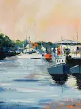 Paula McKinney, Boats at Greencastle, Co. Donegal