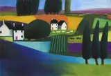 George Callaghan, Cattle Grazing, pastel