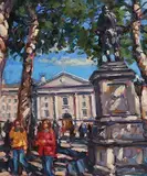 Norman Teeling, Trinity College, Dublin, oil on board