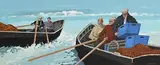 First Off, Aran Fishers, Galway by John Francis Skelton, oil on canvas board, sold Jan 2020