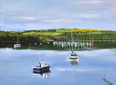 Charles Mountjoy, View Towards Castlepark, Kinsale, oil on canvas