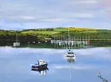 Charles Mountjoy, View Towards Castlepark, Kinsale, oil on canvas