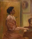 20th Century Irish School, Playing the Piano