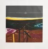 Barbara Rae Scottish, Downpatrick Storm, limited edition lithograph - numbered 3 from an edition of 75