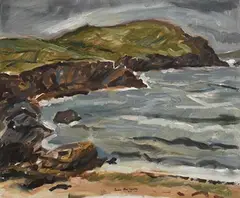 Sean McCarthy, Kerry Coast, 2007, oil on canvas board