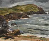 Sean McCarthy, Kerry Coast, 2007, oil on canvas board