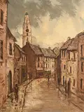 Tom Cullen, Shandon Street, Cork, 1978, oil on canvas
