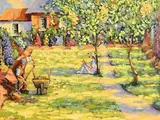 James S. Brohan, Summers Day, oil on canvas board