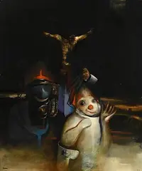 John Shinnors, First Friday, 1977, oil on board