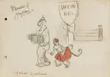 Father Return Home at Once, Mother Has Found Work by Jack Butler Yeats, watercolour and pencil, sold Nov 2019