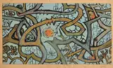 Gerard Dillon, Insects and Thorny Branches, watercolour