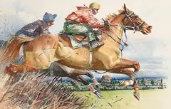Peter Curling, Over the Last, watercolour