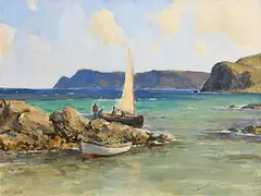 James Humbert Craig, Cushendun, Co. Antrim, 1933, oil on canvas
