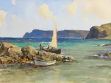 Cushendun, Co. Antrim by James Humbert Craig, 1933, oil on canvas, sold Nov 2019