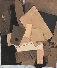 Neville Johnson, Standing Figure, 1992, acrylic and collage