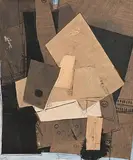 Neville Johnson, Standing Figure, 1992, acrylic and collage