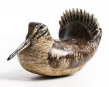 Michele Vitaloni Italian, Woodcock, 1999, lime tree wood sculpture painted